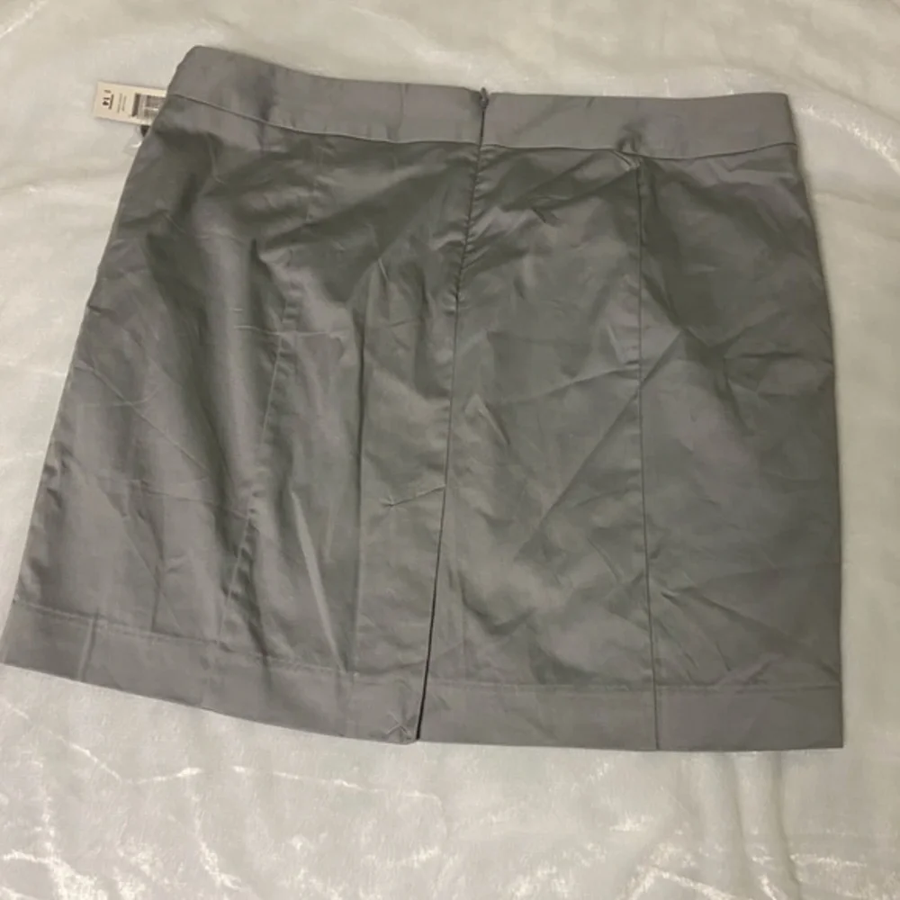 NWT Attention Gray Mini Skirt with Back Slit 14